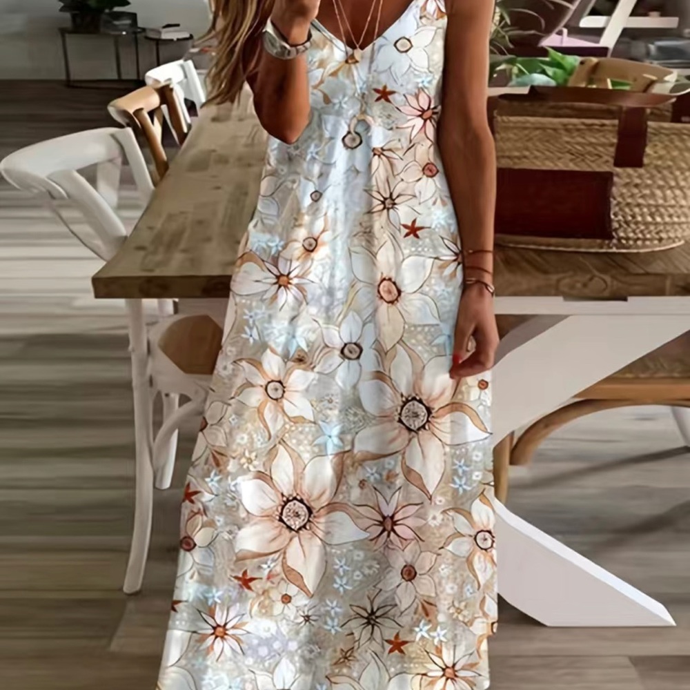 Bohemian Multi colored Maxi Dress